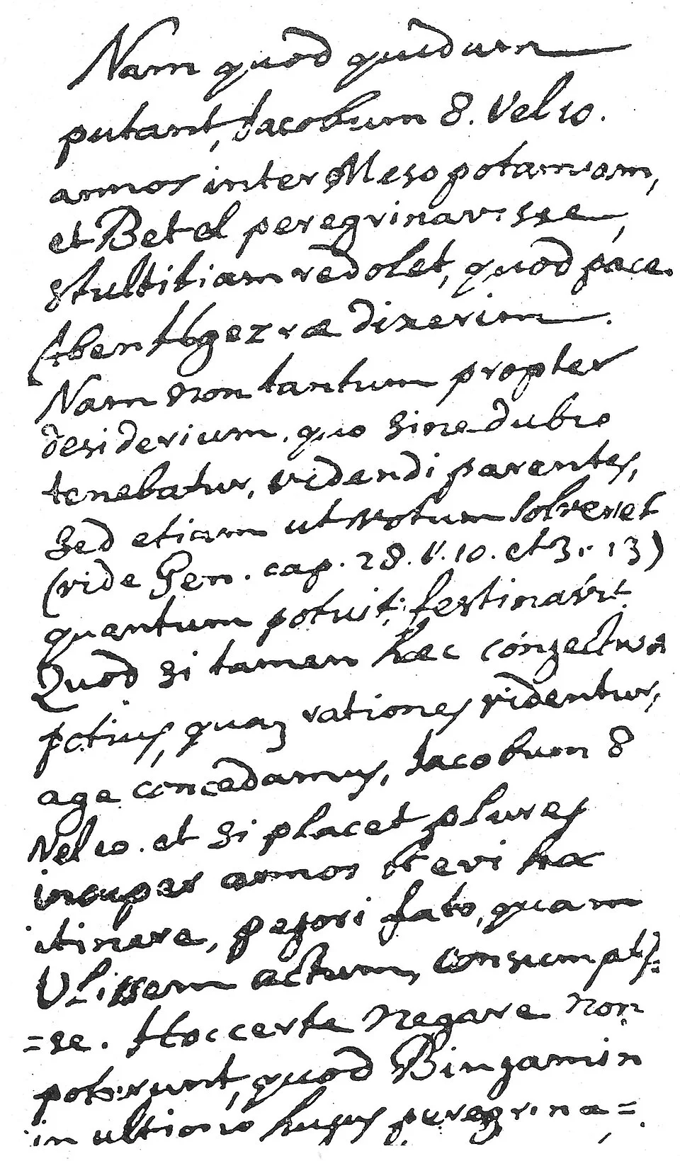 Handwritten Latin notes with corrections and additions
